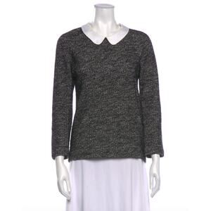 Sandro gray wool blend sweater